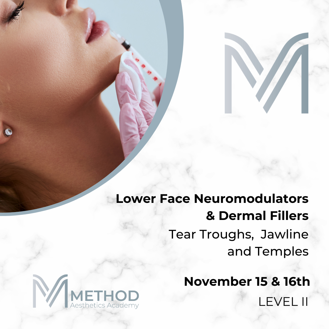 Lower Face Neuromodulators & Dermal Fillers november 15-16