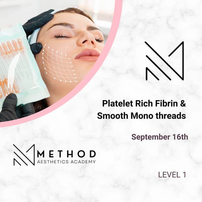 Platelet Rich Fibrin & Smooth Mono threads on September 16th